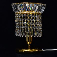 Abajur de Cristal Império News Orleans Dourado 1 Lâmpada