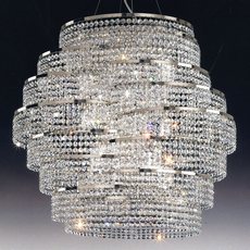 Lustre de Cristal Dna Níquel diâmetro 70 cm