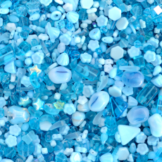 Conta de Vidro Preciosa® Ornela Murano Água Diversos Tamanhos