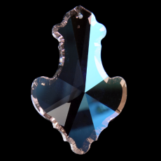 Placa Pingente Swarovski® art. 8904 Cristal Blue Aurora Boreal 63x42mm