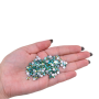 Strass Chaton Viva 12 Preciosa art. 438 11 612 NO HF Peridot Aurora Boreal SS20  4,6mm