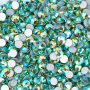 Strass Chaton Viva 12 Preciosa art. 438 11 612 NO HF Peridot Aurora Boreal SS20  4,6mm