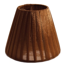 Cupula com Fita de Organza para lampada LDI Cristais Chocolate 115x140x80mm