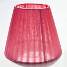 Cúpula com Fita de Organza para lâmpada LDI Cristais® Light Rose 115x140x80mm