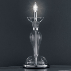 Abajur de Murano em cristal feito à mão Dali 1 Lâmpada Níquel