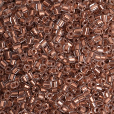 Vidrilho Preciosa® Ornela Cristal e Bronze Lined (68105) 2x9/0=2,6mm