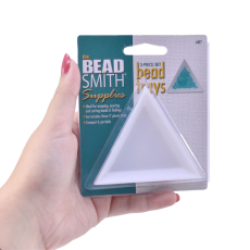 Bandeja Triangular para pedrarias Beadsmith Branca 77mm