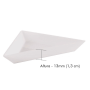 Bandeja Triangular para pedrarias Beadsmith Branca 77mm