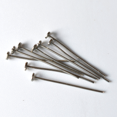 Alfinete Cabeça Argola de Latão LDI Cristais® Níquel 26mm