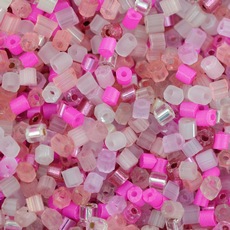 Mix de Vidrilhos Preciosa® Ornela Tons Rosa Diversos 2x9/0=2,6mm