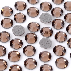 Strass Chaton Viva 12 Preciosa art. 438 11 612 HF Smoked Topaz SS34  7mm