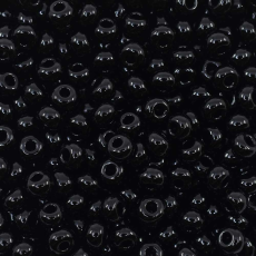 Miçanga Preciosa® Ornela Preto Fosco (23980) 6/0 aprox. 4,1mm
