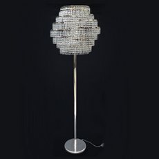 Pedestal de Cristal Dna Níquel diâmetro 50 cm altura 180 cm