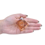 Cubo K9 LDI Cristais art. 34 Cristal Honey Dourado 35x35x20mm
