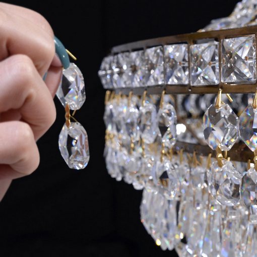Lustre de Cristal Império Elizabeth Voltolina - ldicristais.com.br