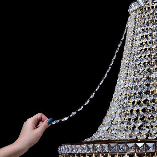 Lustre de Cristal Império Elizabeth Voltolina - ldicristais.com.br