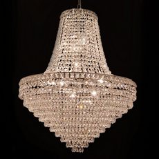 Lustre de Cristal Império Elizabeth Prisma Níquel Diâmetro 60 cm