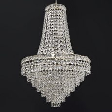 Lustre de Cristal Império Elizabeth Octagonal Níquel diâmetro 40 cm