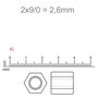 Vidrilho Preciosa Ornela Vermelho Transparente T Aurora Boreal 91090 2x902,6mm