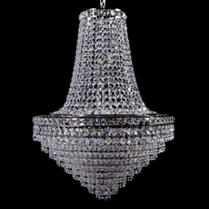 Lustre de Cristal Império Elizabeth Octagonal Níquel Diâmetro 50 cm