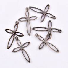 Pingente Cruz Ouro Velho 22x15mm