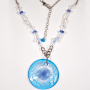 Colar de Murano Art in Glass Astrid Conteria Azzurro 53cm