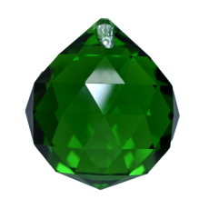 Bola Pingente K9 LDI Cristais art. 72 Emerald 50mm