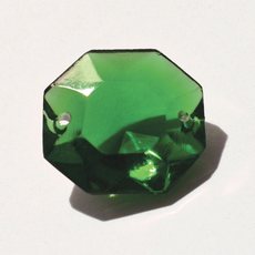 Castanha Cristais Preciosa® art. 2320 Verde (2 furos) 16mm
