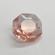 Castanha Cristais Preciosa® art. 2320 Rosaline (2 furos) 16mm