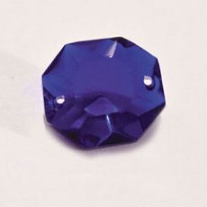 Castanha Cristais Preciosa® art. 2320 Safira (2 furos) 16mm