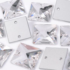 Quadrado para costura Preciosa® art. 438 73 303 Cristal 22mm