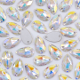 Gota para costura Preciosa art. 438 67 301 Cristal Aurora Boreal 18x10,5mm