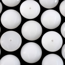 Chaton Cabuchon de Vidro Redondo Branco 14mm