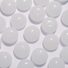 Chaton Cabuchon de Vidro Redondo Branco 18mm