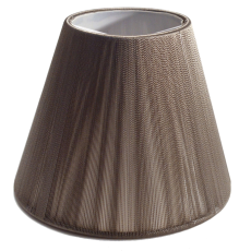 Cupula de Linha com forro para lampada LDI Cristais Grey 115x140x80mm