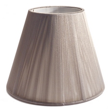 Cupula de Linha com forro para lampada LDI Cristais Light Grey 115x140x80mm