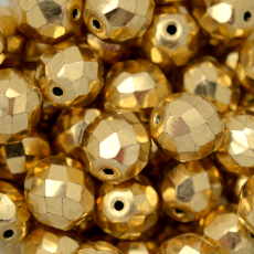 Cristal Preciosa® Ornela Ouro Claro Transparente Metálico (2620) 4mm