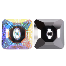 Botão Swarovski® art. 3017 Cristal Aurora Boreal 16mm