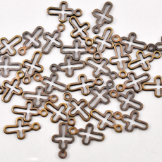 Pingente Cruz Ouro Velho 10x6mm