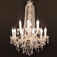 Lustre de Cristal Sophia 18 Braços Níquel