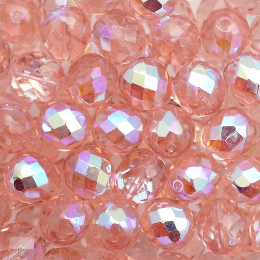 Cristal Preciosa Ornela Rosa Transparente Aurora Boreal70120 10mm