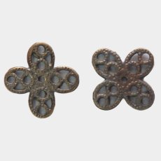 Pingente Cruz Ouro Velho 12mm