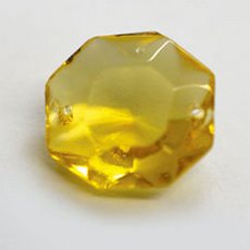 Castanha Cristais Preciosa® art. 2320 Light Topaz (2 furos) 16mm