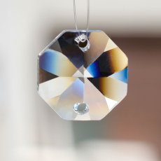 Castanha Asfour art. 1080 Cristal 2 furos 28mm