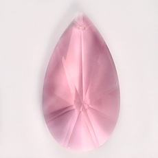 Amêndoa Pingente K9 LDI Cristais® art. 06 Rose 63x37mm=2,5 polegada