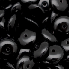 Conta de Vidro Preciosa® Ornela Disco Preto Fosco (23980) 10mm