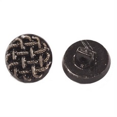 Botão Preciosa® Ornela art. 85 Preto e Dourado 13mm