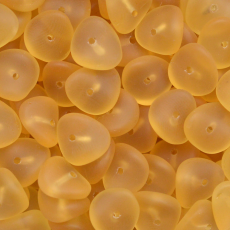 Conta de Vidro Preciosa® Ornela Disco Torcido Topaz Transparente Mate (10030) 4x9mm