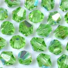 Balão Preciosa® art. 451 69 301 Peridot Aurora Boreal 4mm