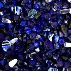 Conta de Vidro PreciosaOrnela Mix de  Murano Cobalt Tamanhos Diversos